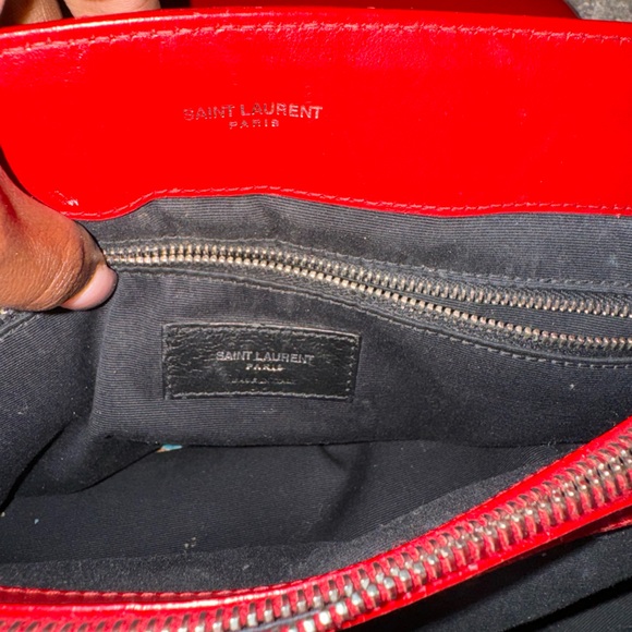 YSL Saint Laurent Red Shoulder Bag - Picture 5 of 8